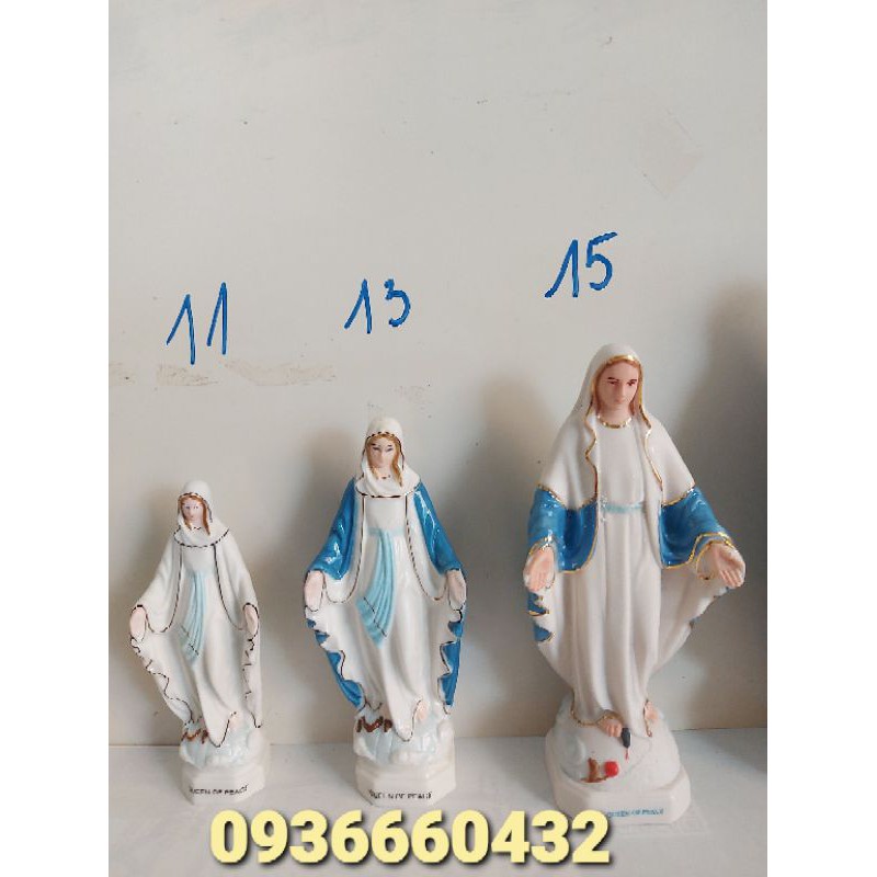 Tượng Đức Mẹ Ban Ơn sứ ( Ceramic) 15cm