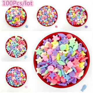 Hạt acrylic ngẫu nhiên 100 cái