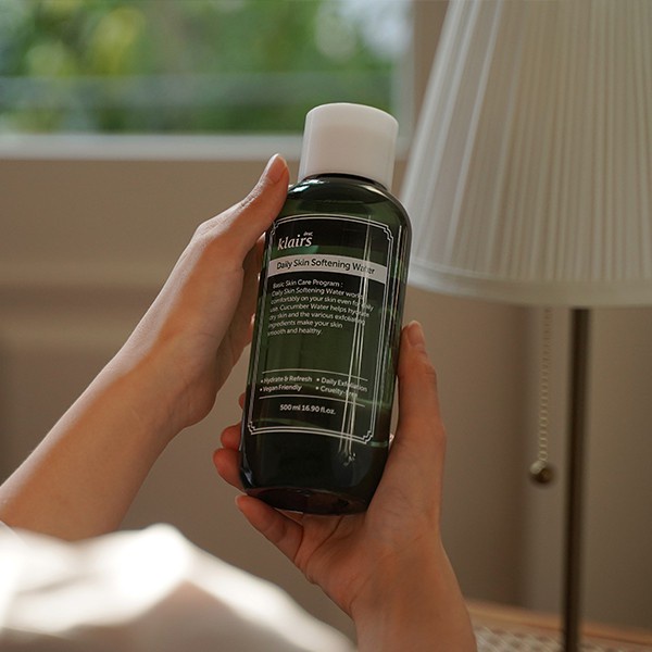 Nước Hoa hồng Tẩy Da Chết và Cấp Ẩm Klairs Daily Skin Softening Water 500ml