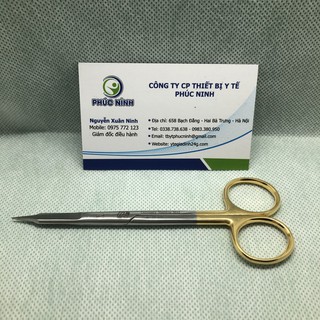 Kéo phẫu thuật mũi thẩm mỹ vàng Đức