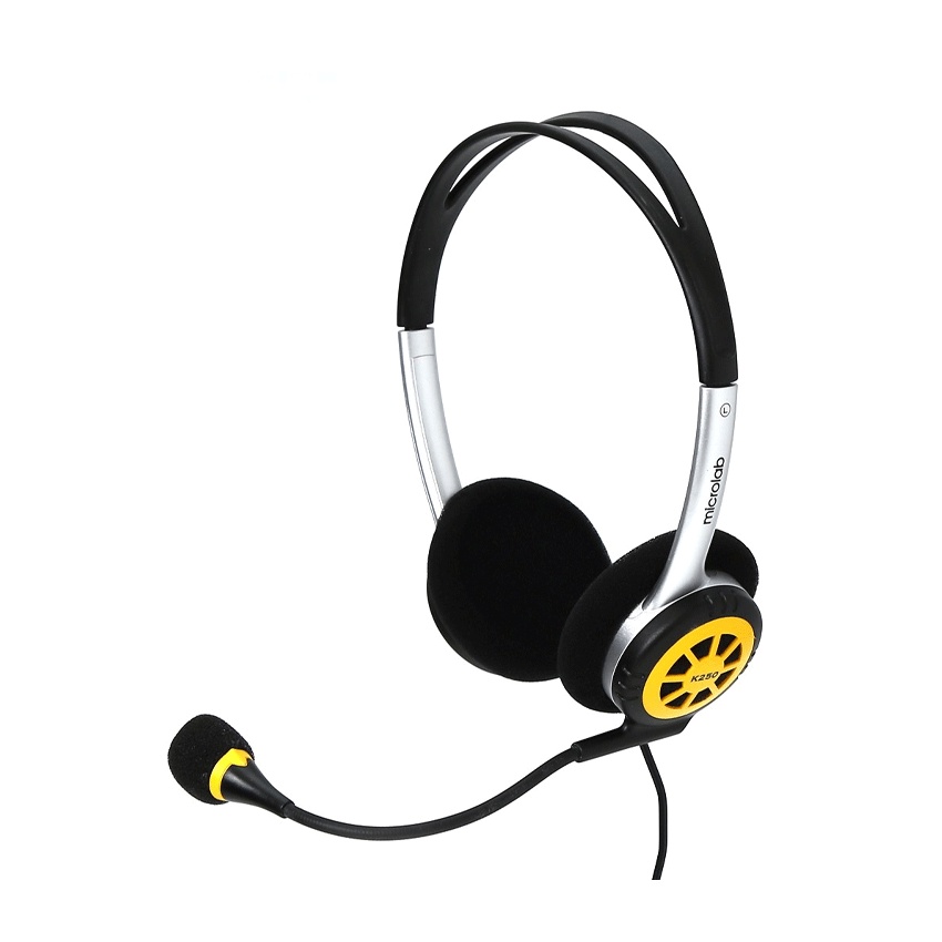 Tai Nghe Microlab K250 32 Ohm dây 2 m Jack 3.5 mm - Hàng Chính Hãng