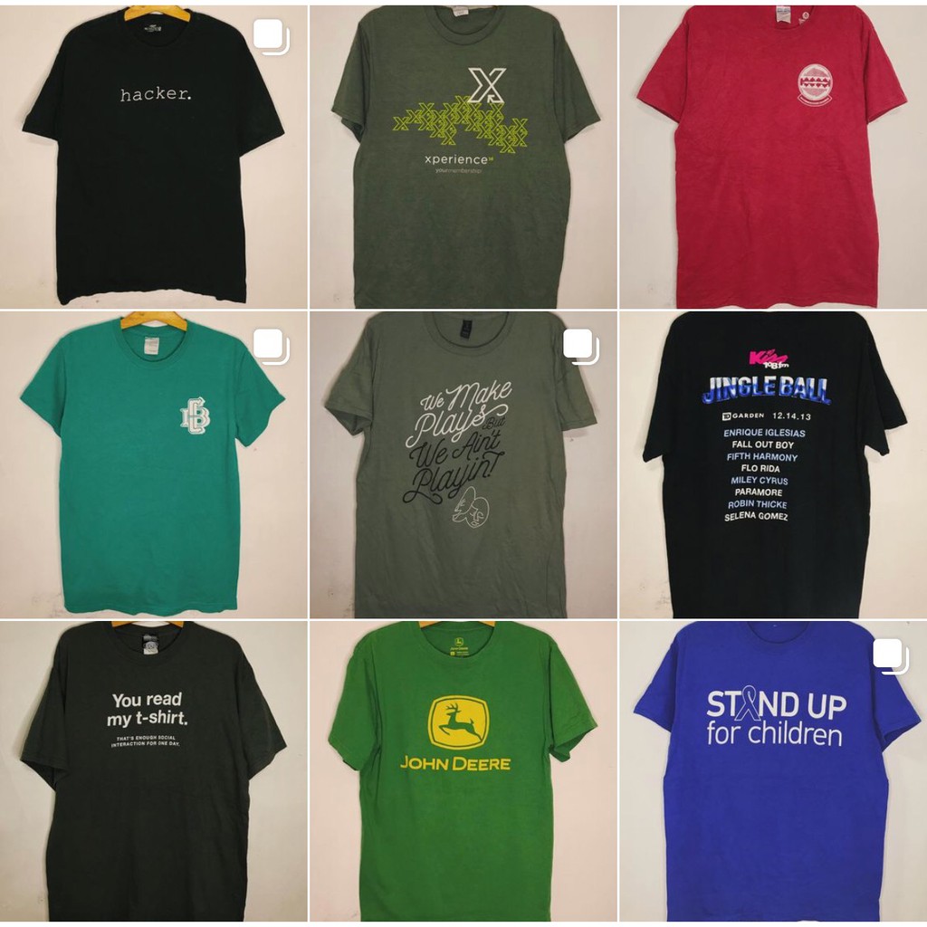 Áo thun secondhand US chọn mẫu form rộng nam nữ | BigBuy360 - bigbuy360.vn