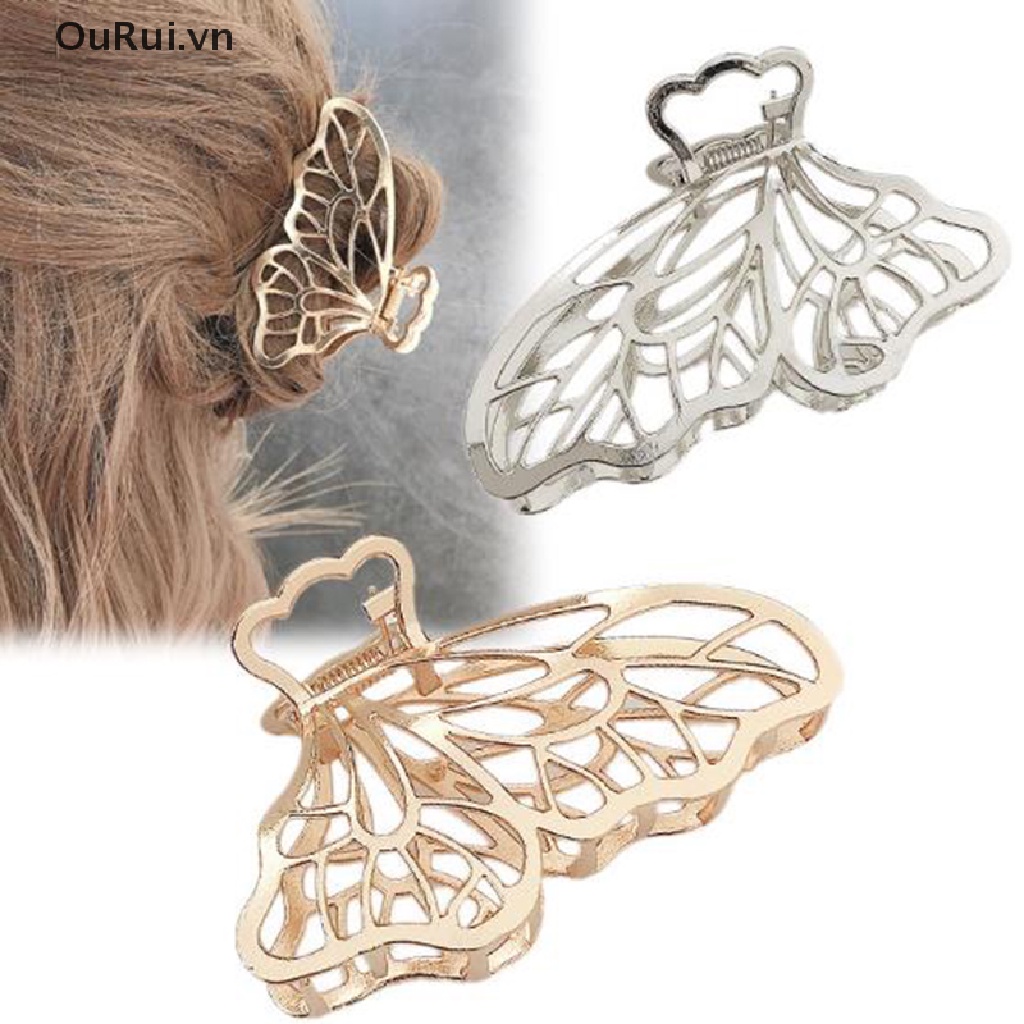 Kẹp Tóc Càng Cua Lớn Bằng Hợp Kim Hình Học Cho Nữ {OuRui.vn}