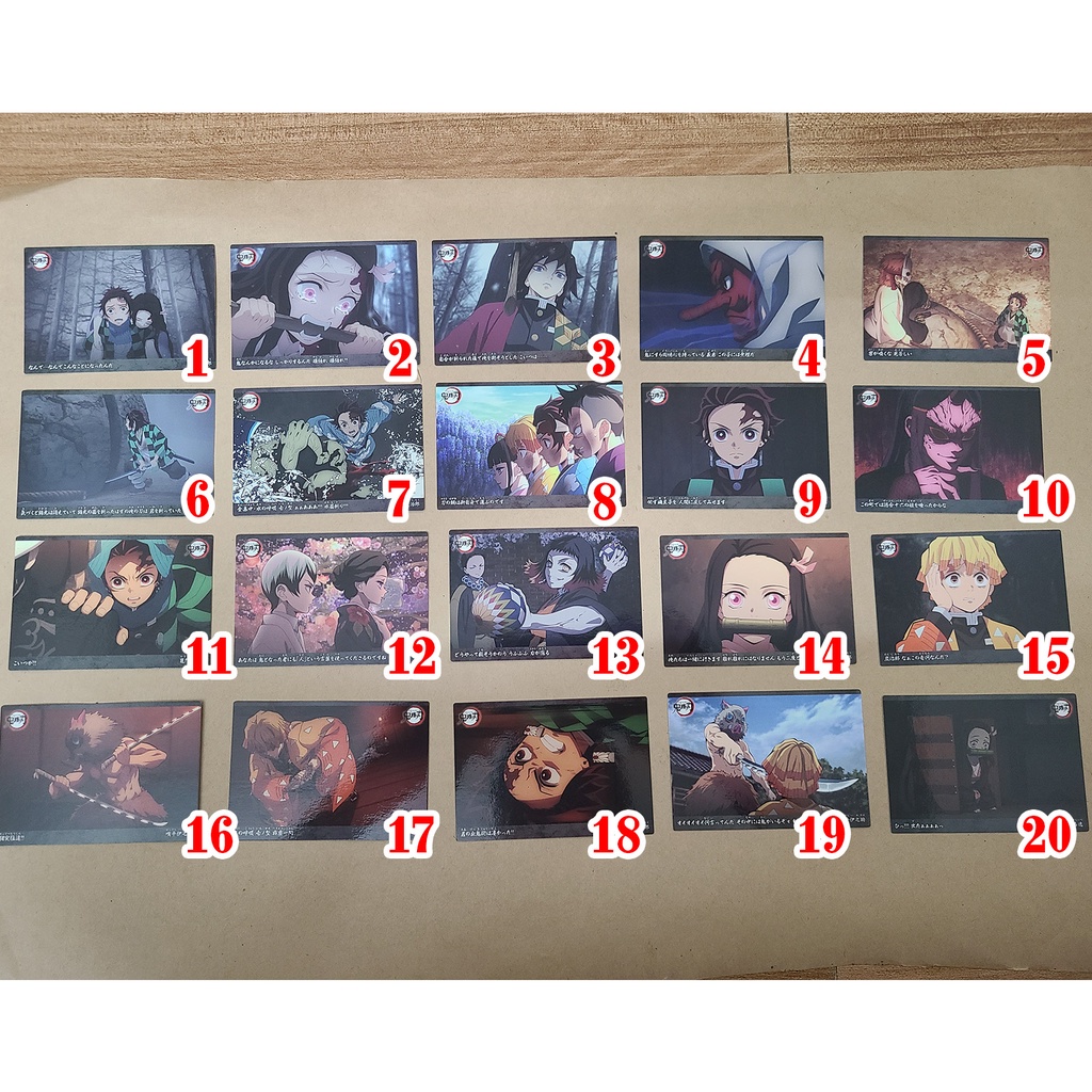 Thẻ Calbee Thanh Gươm Diệt Quỷ Chính Hãng Nội Địa Nhật