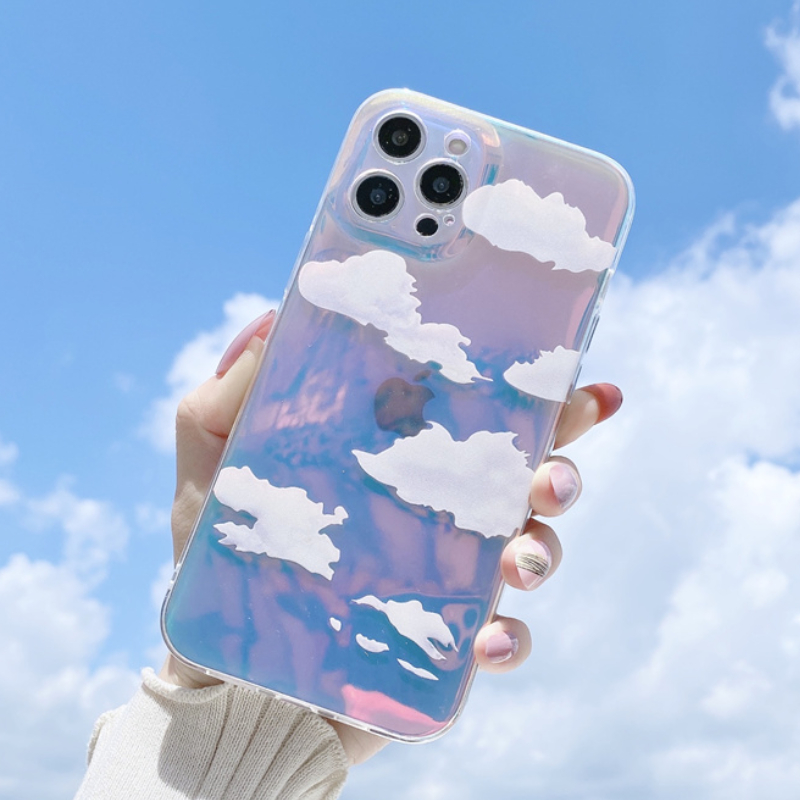 ốp điện thoại Silicone Họa Tiết Đám Mây Thời Trang Cho Iphone 12mini 12 Pro Max 11pro Max Xs Xr 8 7plus Se 2020