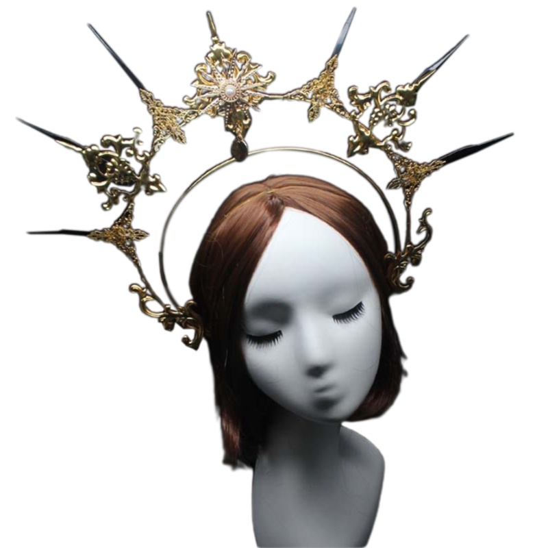 Phụ Kiện Vương Miện Kim Loại Tự Làm Phong Cách Lolita Vintage