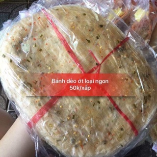 1 sấp bánh tráng dẻo cay loại ngon
