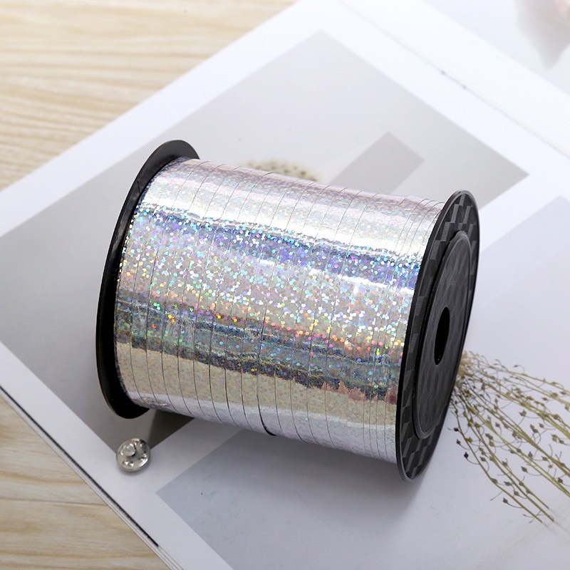 Cuộn dây nhũ óng anh buộc bóng bay trang trí 500 mét HN34