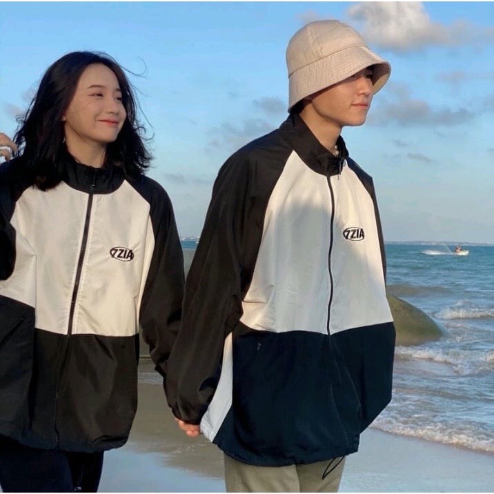 Áo Khoác Dù 7.ZIA Nam Nữ Form Rộng Unisex Phối Tay Ulzzang