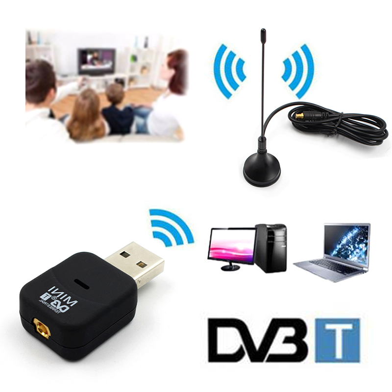 Bộ Ăng Ten Tv Kỹ Thuật Số Dvb-T2 / T Dvb-C Usb 2.0 Kèm Remote Điều Khiển