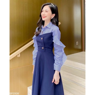 Đầm công sở cách điệu lịch sự tinh tế