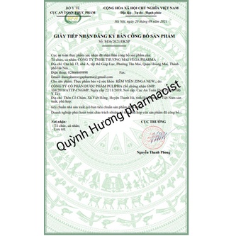 Viên kẽm ZINGA New hộp 100 viên giúp tăng cường sức khỏe