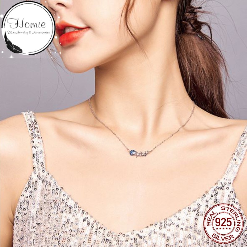 [Bạc Ý 925] Vòng cổ bạc đính đá dành cho nữ Romantic Summer (Mã SCN407)