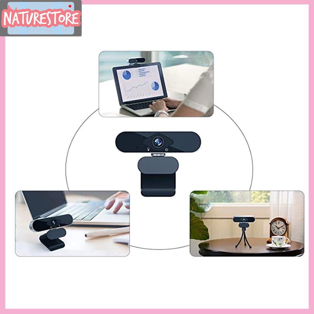 Webcam 1080P Độ Phân Giải Cao Có Micro Tiện Dụng