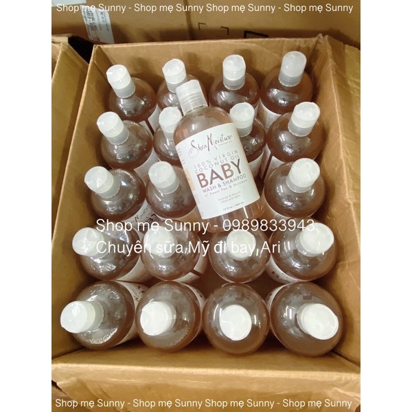 Sữa tắm gội toàn thân Shea Moisture Baby Organic cho bé từ sơ sinh