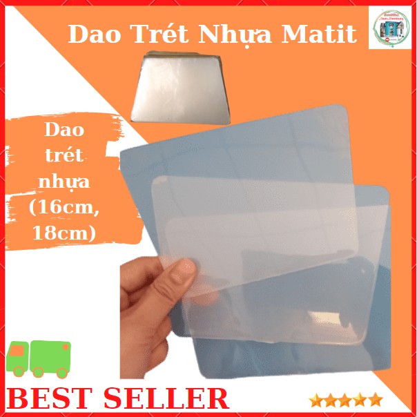 Dao Nhựa Trét Matit Bột Làm Sơn Giả Gỗ, Sơn Nhà, Chà Ron Gạch Men Nhanh Đẹp Kích Thước 16cm, 18 cm, Nhựa Dẻo Cao Cấp