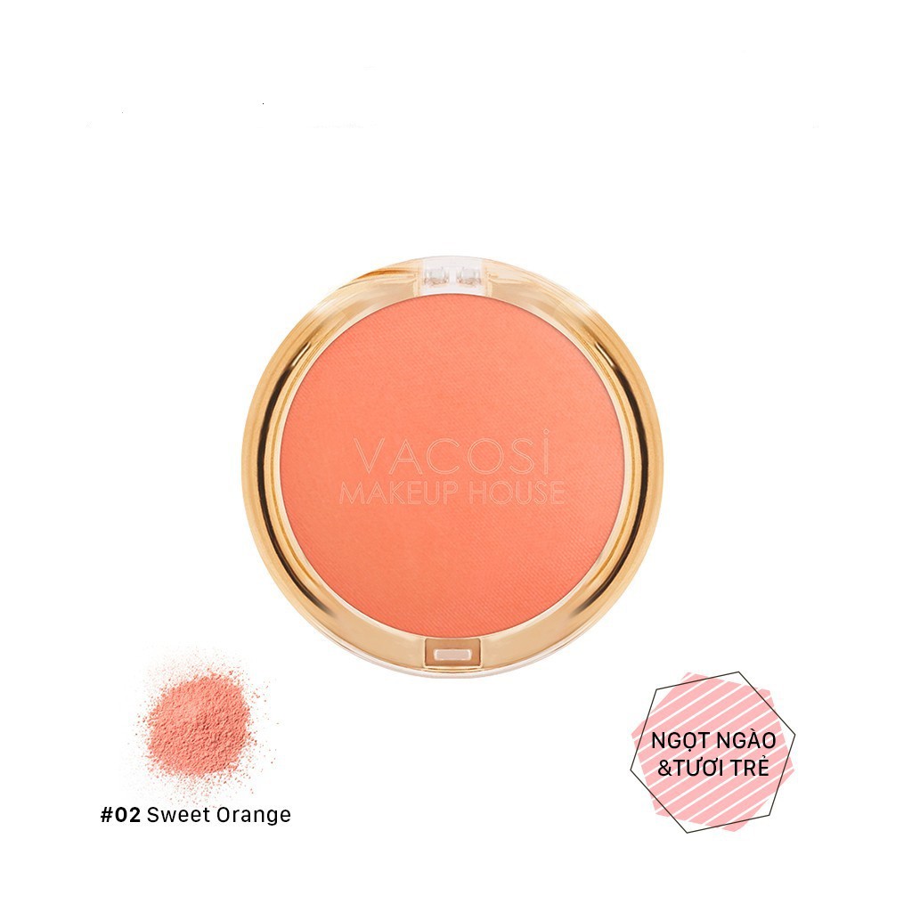 Phấn Má Hồng Tròn VACOSI Lolipop Blush Powder 4.4g