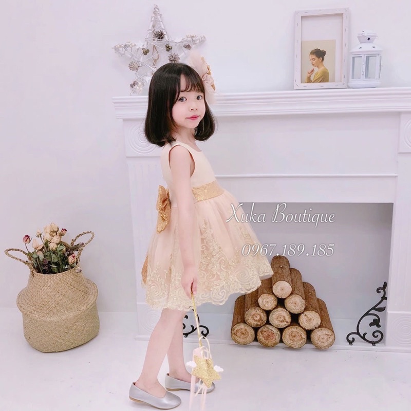 Váy Công Chúa Cao Cấp Bé Gái (Ảnh, Video thật)