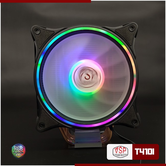 Tản nhiệt VSP T410i Fan LED RGB Support CPU socket - Intel® LGA 2066/2011v3/2011/1366/115x, AMD AM2/AM3/AM4