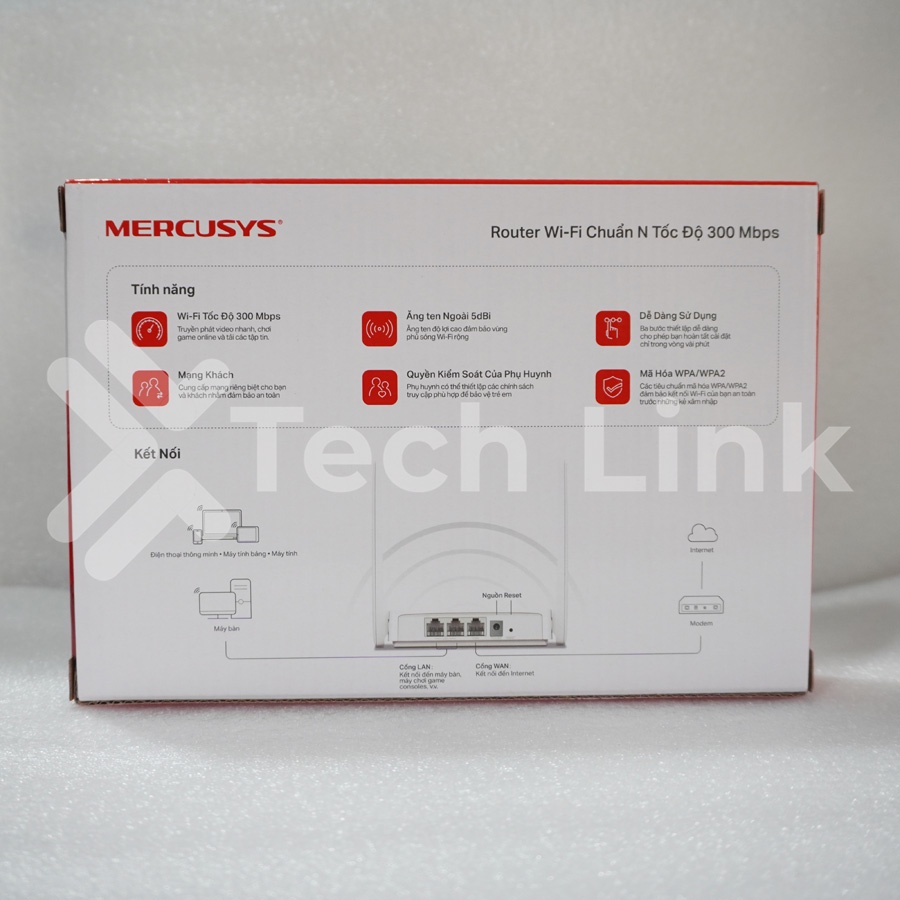 Bộ Phát Router Wi-Fi Mercusys MW301R Chuẩn N Tốc Độ 300Mbps