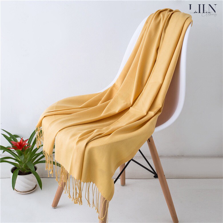 Khăn len choàng cổ thời trang nữ chữ Cashmere đủ màu Liin Clothing SP001