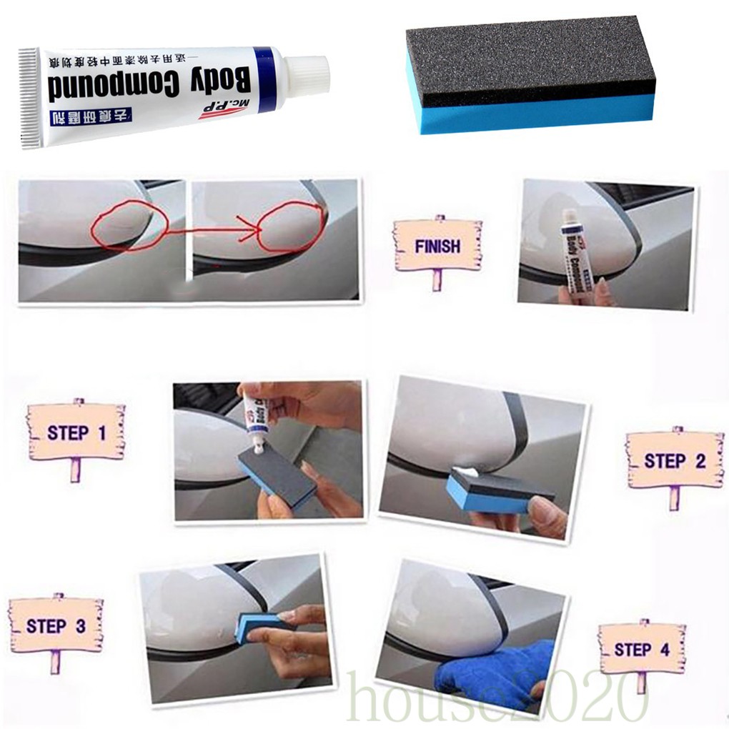 (Hàng Mới Về) Bộ Tinh Chất Xóa Vết Trầy Xước Cho Thân Xe Ô Tô