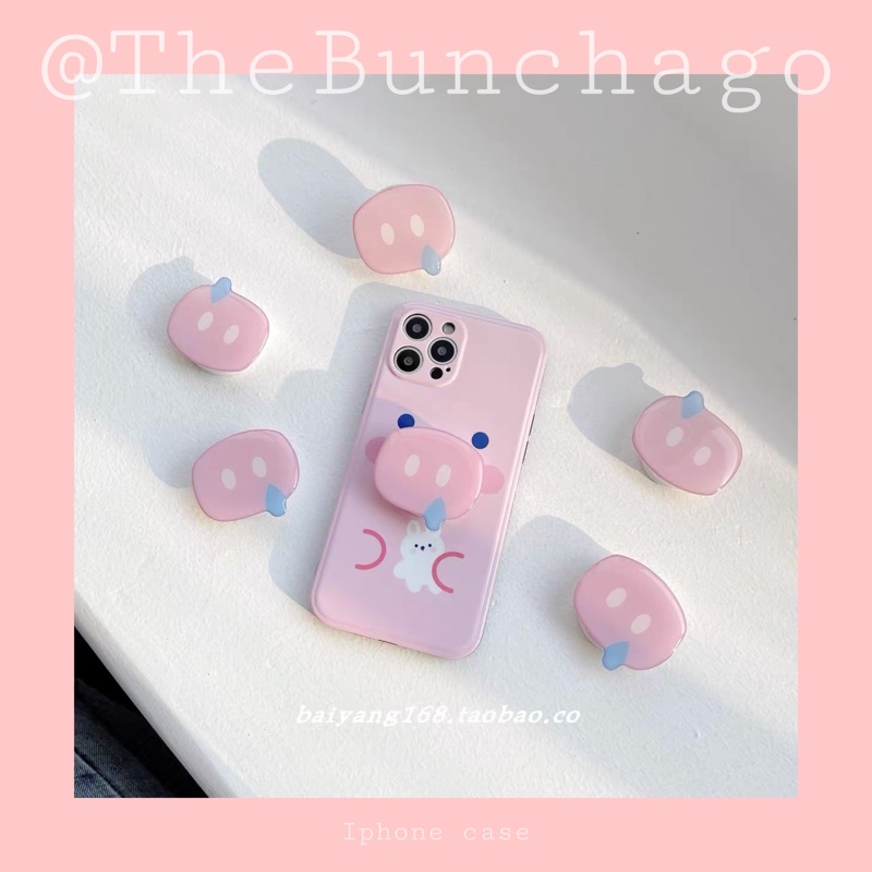 [ Có Sẳn- ảnh thật ] Ốp lưng iphone heo con đáng iuuu kèm popsocket 🐽