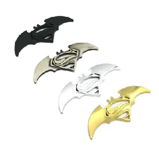 1 Miếng Dán Logo Batman 3D Bằng Kim Loại Trang Trí Xe Hơi Xe Tải