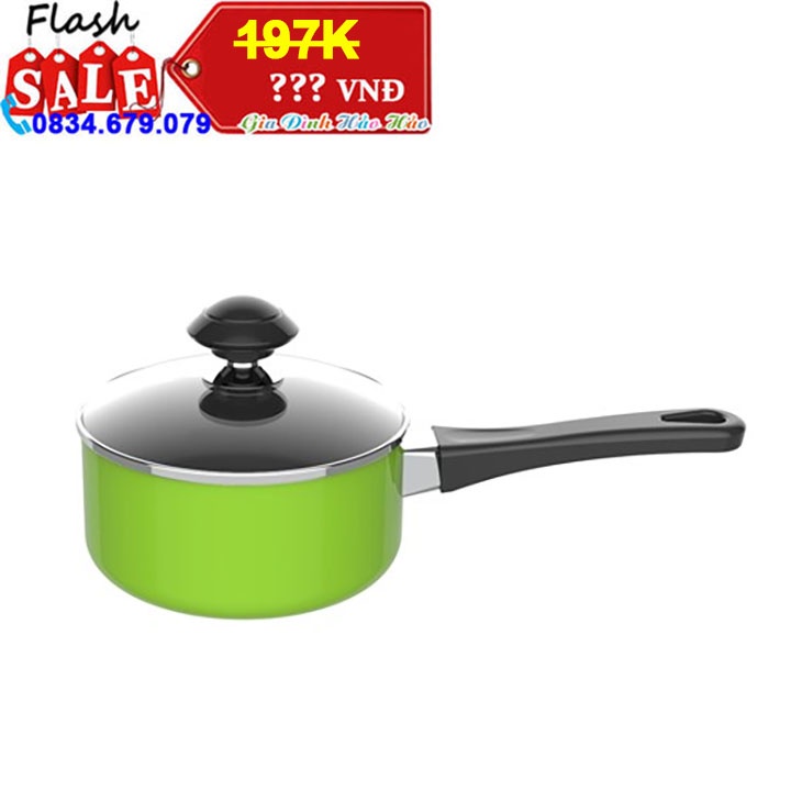 NỒI QUẤY BỘT CHỐNG DÍNH NẮP KÍNH SUNHOUSE SHG-MP - 14CM