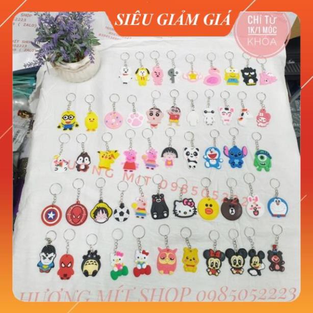 Sỉ từ 1k - Móc khóa dẻo