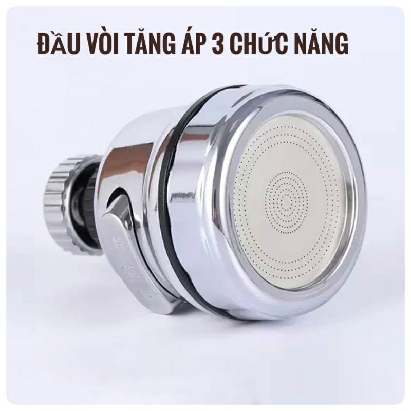 ĐẦU VÒI NỐI RỬA BÁT TĂNG ÁP XOAY 360 ĐỘ - Vòi Nước Tăng Áp lực Cho Bồn Rửa Chén