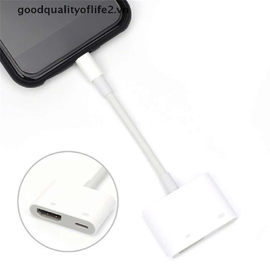 Đầu Chuyển Đổi Cổng Lightning 8Pin Sang HDMI Cho iPhone 8 7 X iPad