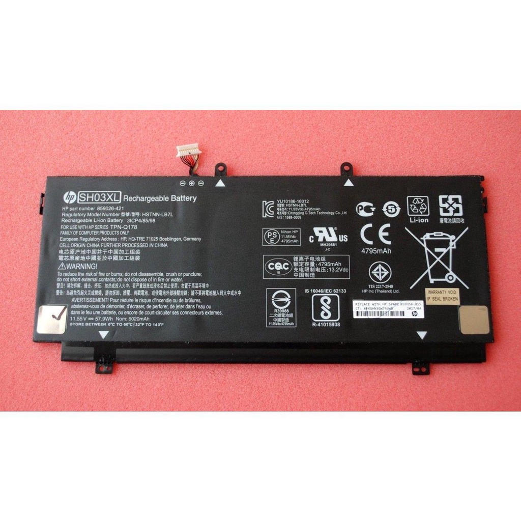 (BATTERY) PIN LAPTOP HP 13-AC000 SH03XL (ZIN) (6 CELL) dùng cho Spectre X360 13-AC000, 13-AB000, 13-W000, SH03XL CN03XL