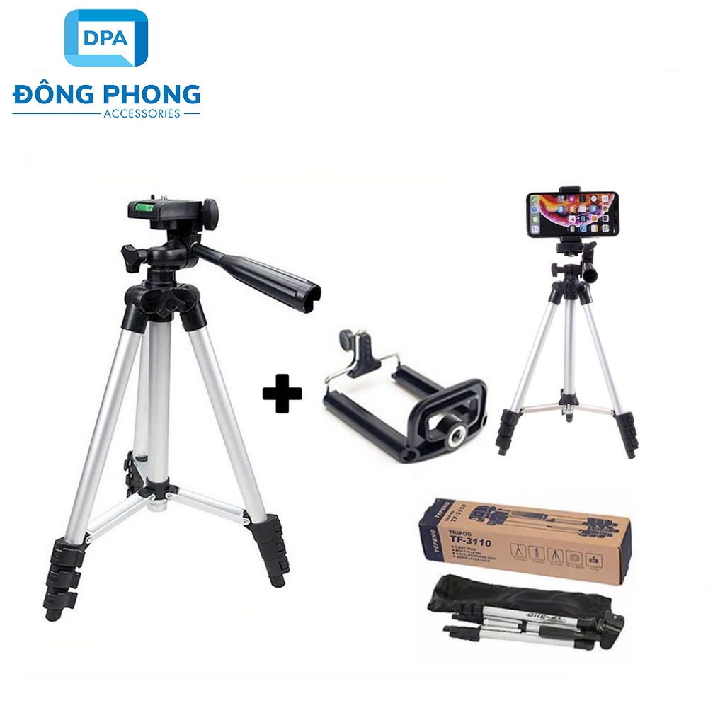 Tripod 3 Chân Cho Điện Thoại, Máy Ảnh 3110 Đa Năng