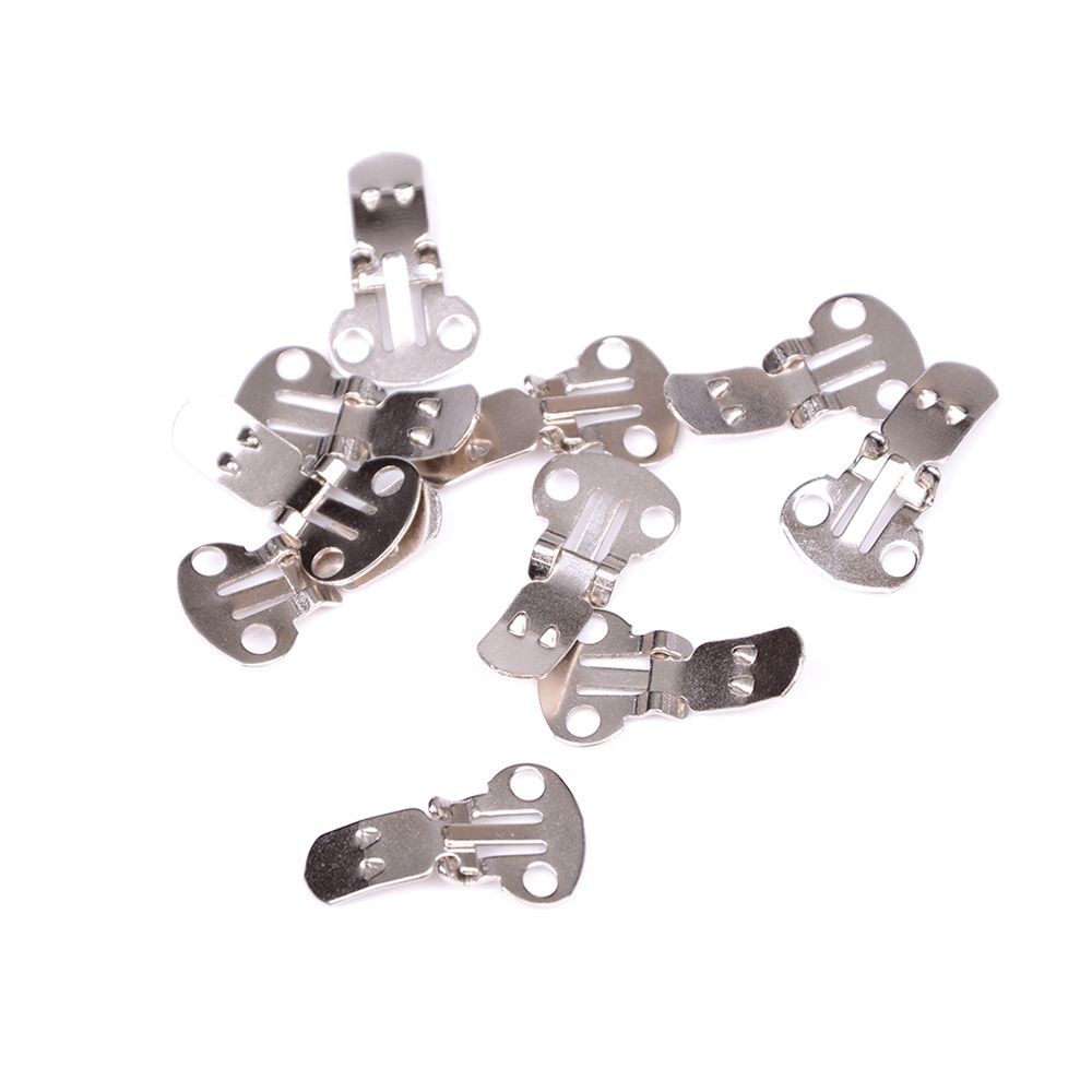 5pcs Silver DIY Craft Fashion Blank Shoe Clip