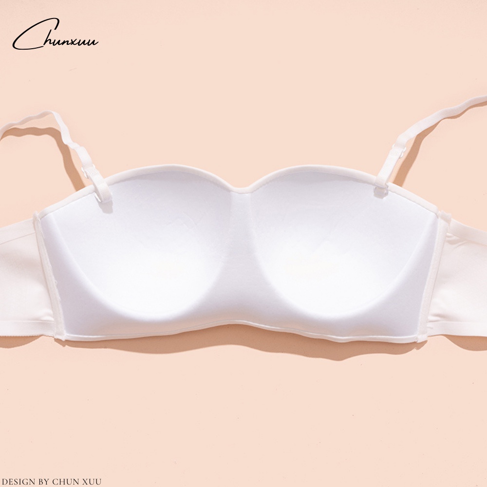 Áo cúp ngực vải su đúc không gọng chống tuột nâng đẩy ngực - ChunXuu AV48