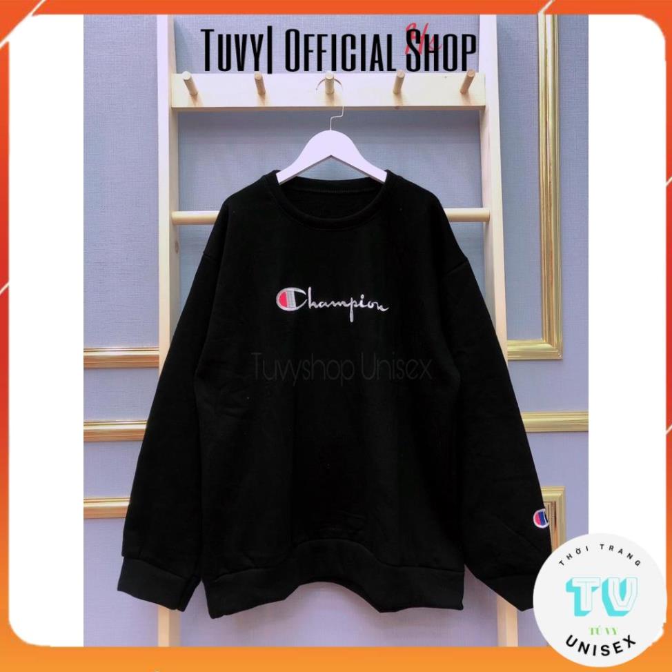 Áo nỉ nam nữ unisex TUVYSHOP Áo Sweater nỉ Champion HSU0621