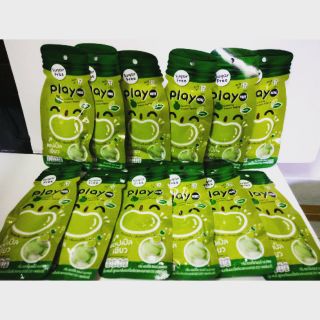 Combo 1 hộp 12 gói/bịch kẹo ngậm playmore táo xanh