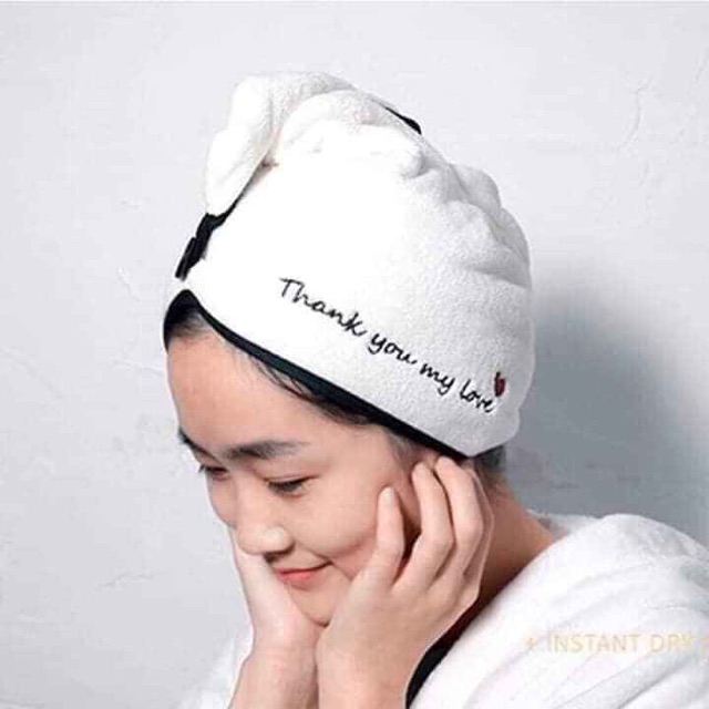 Khăn quấn tóc (100%cotton thấm khô tóc dễ dàng)