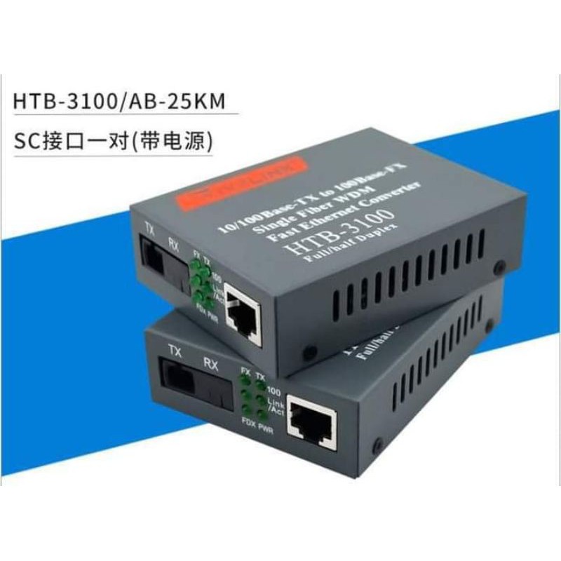 Bộ Chuyển Đổi Quang Điện Netlink HTB 3100 AB 25km