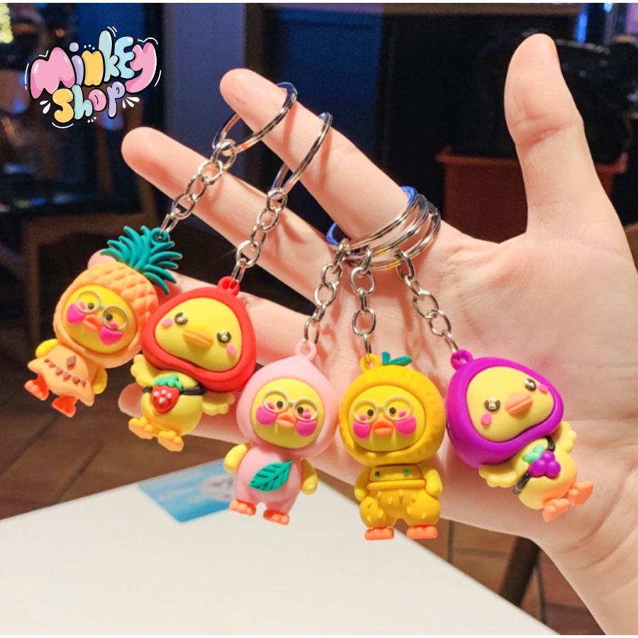 Móc Khóa Đẹp Hình Vịt Cute phụ kiện Túi Xách dễ thương - Minkey