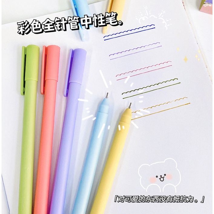 Bút Mực Gel Toàn Diện 5 Ống Kim Họa Tiết Sợi Carbon Nhiều Màu Tùy Chọn Cho Học Sinh