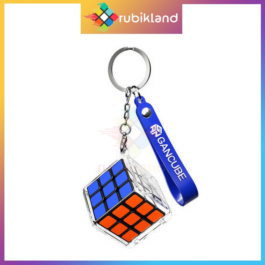 Rubik Gan328 Móc Khóa Rubik Gan 328 3x3 Mini Stickerless Rubic 3 Tầng Đồ Chơi Trí Tuệ - Rubik Land