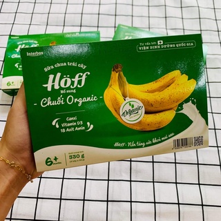Sữa Chua Chuối Organic Hoff vỉ 6 hộp cho bé