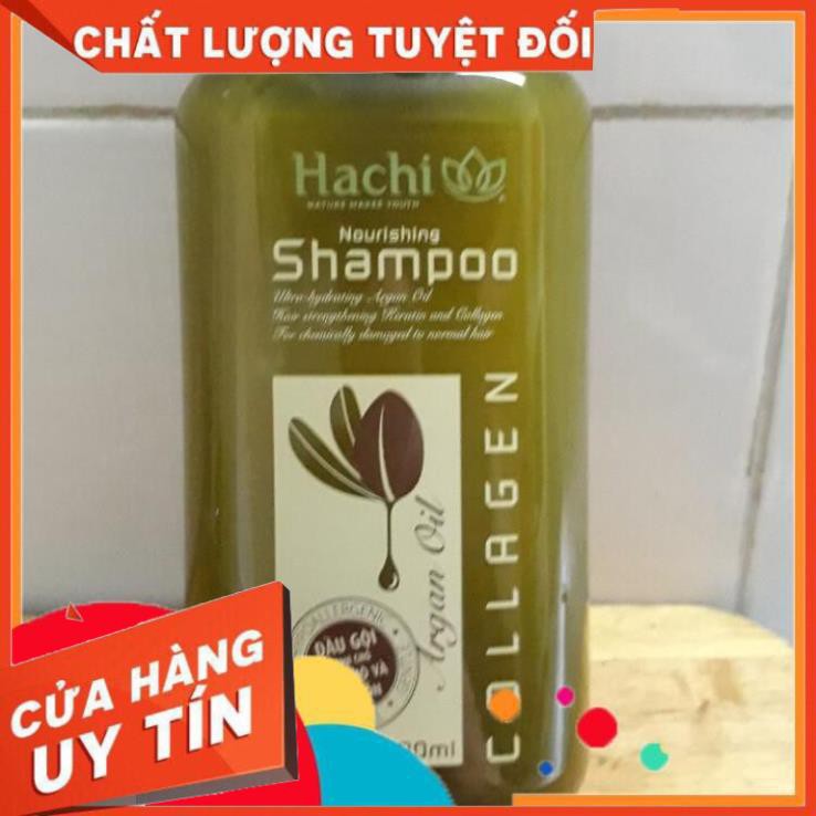 [1Gội +1Xã] Cặp Dầu Gội Và Dầu Xã ARGAN HACHI 800ml Dùng Cho Tóc Hư Tổn