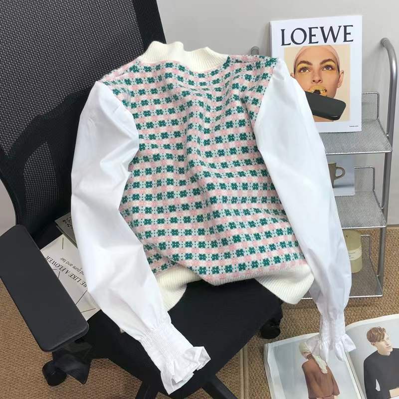 Áo Sweater Tay Phồng Xinh Xắn Dành Cho Nữ  tao bao
