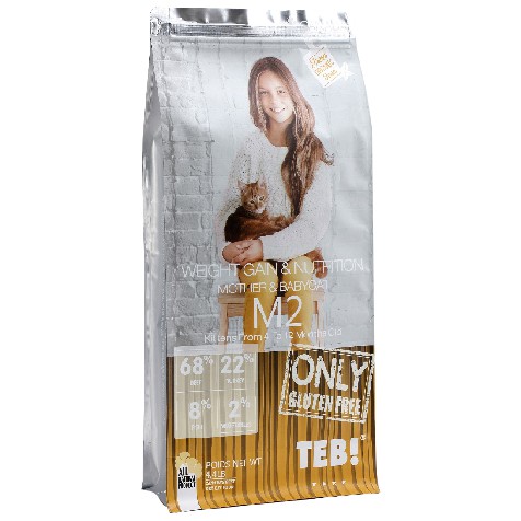[Mã PET50K giảm Giảm 10% - Tối đa 50K đơn từ 250K] TEB M SERIES- 4 STAR 4.4LB ( 2kg ) - Thức ăn cho mèo cao cấp.