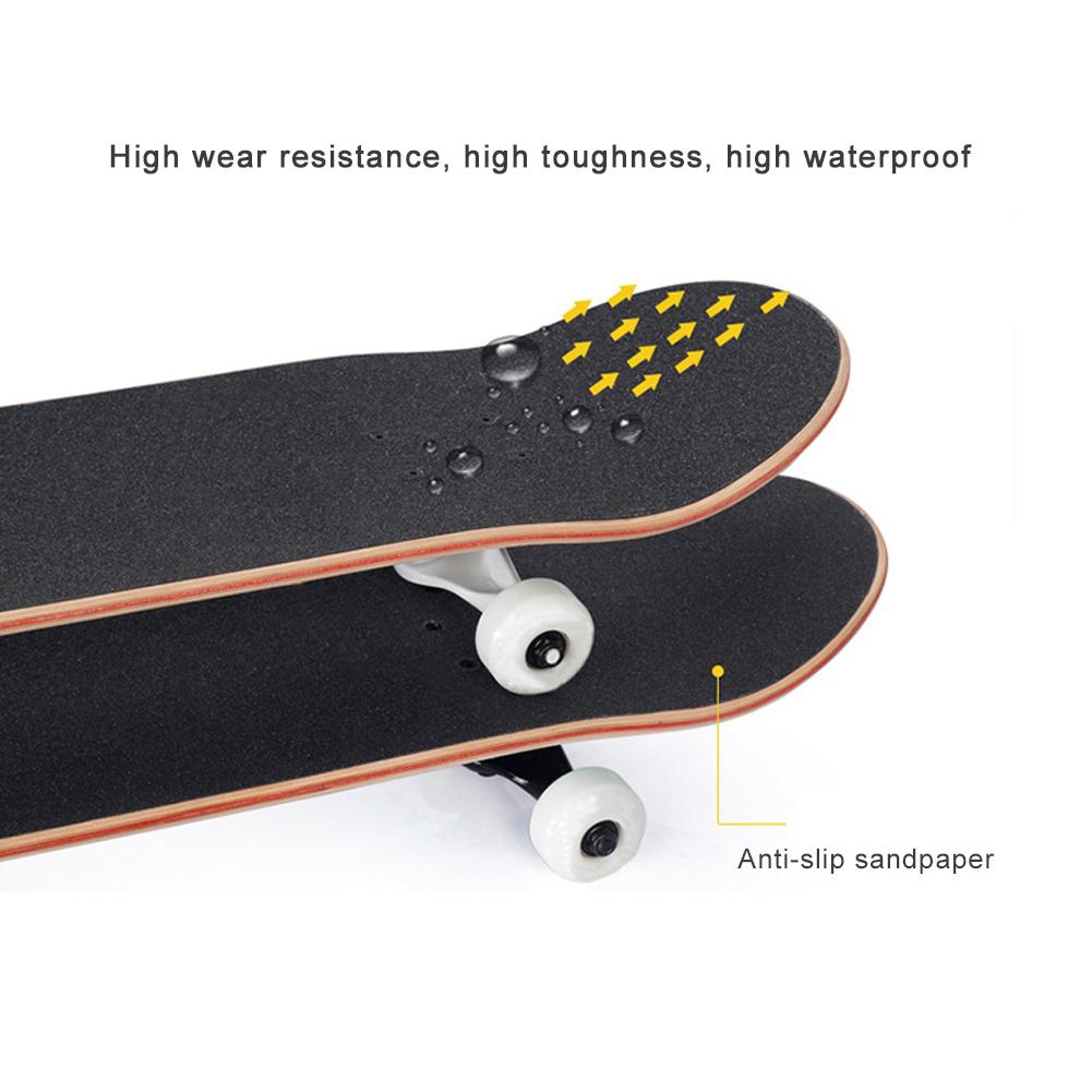 Ván trượt Griptape Tấm 82 * 21cm Đen Xe tay ga Giấy nhám Fit Skate Longboard