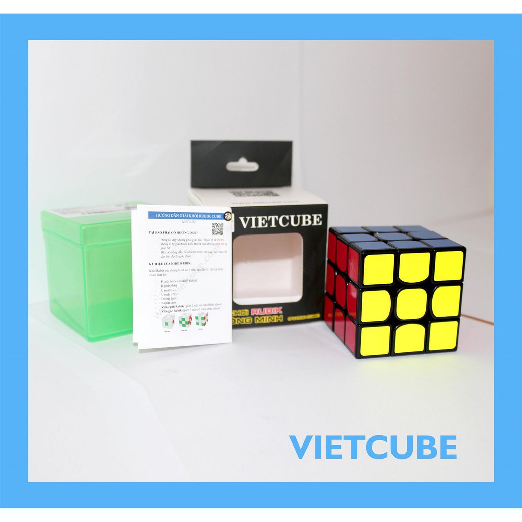 [FREESHIP] Đồ chơi Rubik 3x3 Vietcube - VC3301 ( Đen ) - Rubik Ocean [SHOP YÊU THÍCH]