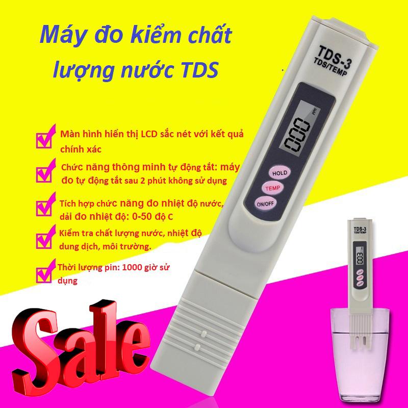 Máy đo kiểm chất lượng nước -Bút thử nước kiểm tra nồng độ chất rắn hòa tan, xác định sạch hay bẩn -Sale sốc 50%